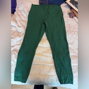 lululemon Forest Green Leggings, size 10-12